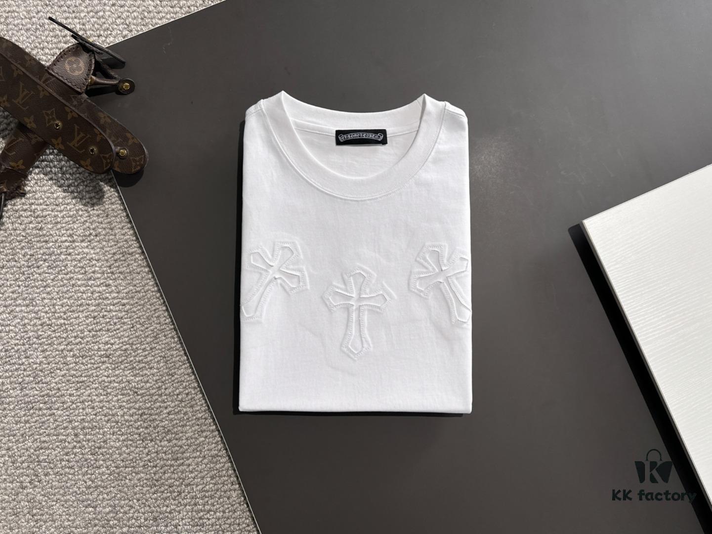 Chrome Hearts 2025 Spring Collection Heavyweight 260g High-Density Short Sleeve T-Shirt, Exclusive Runway Unisex Design