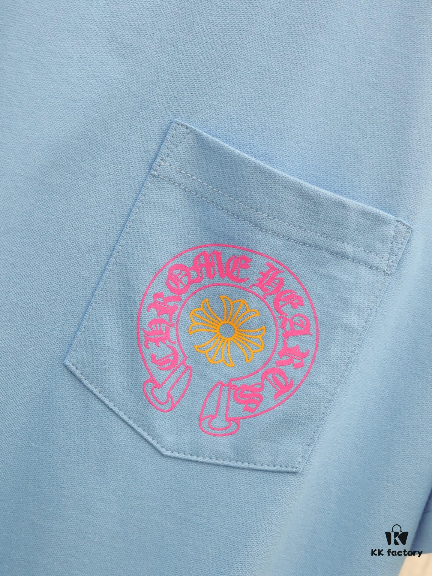 Chrome Hearts* Miami Limited Edition Horseshoe Cross Print Short Sleeve T-Shirt 2025 New Arrival