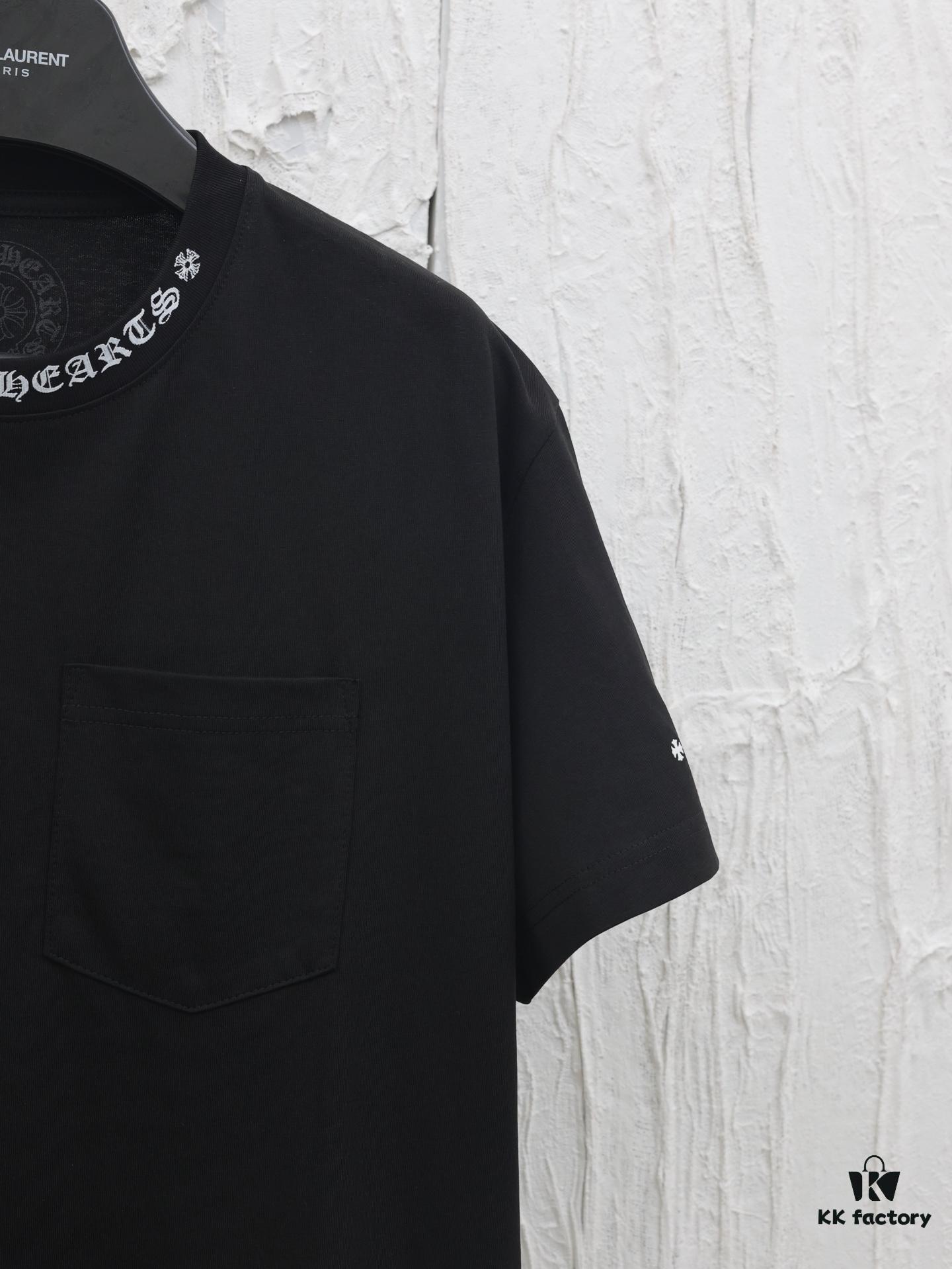 Chrome Hearts* 2025 New Arrival Neckline Sanskrit Letter Print Short Sleeve T-Shirt