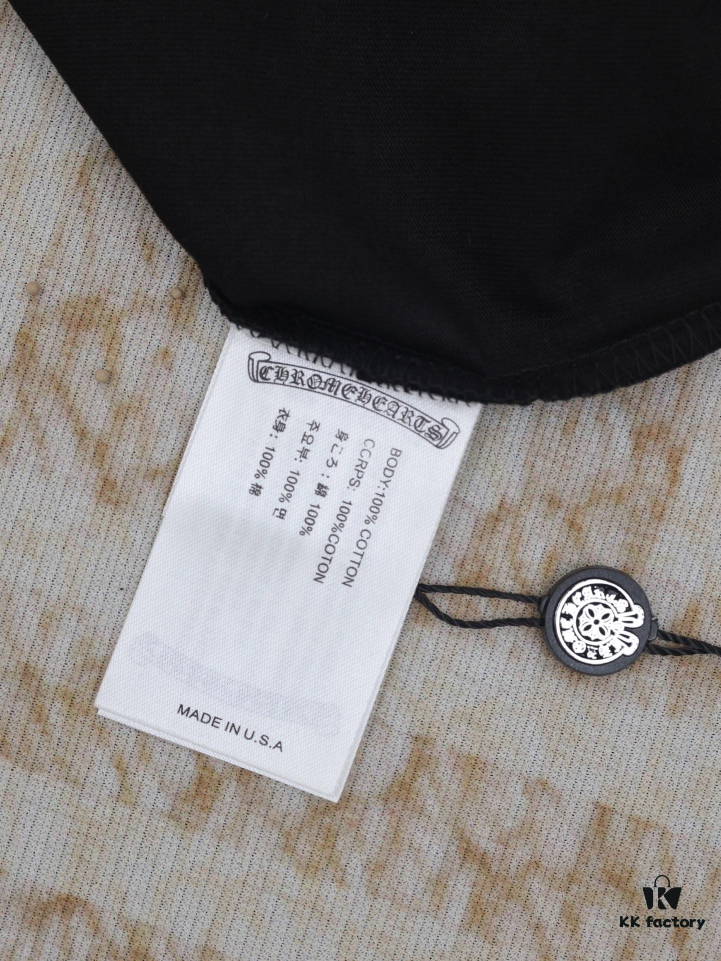 Chrome Hearts* 2025 New Arrival Neckline Sanskrit Letter Print Short Sleeve T-Shirt