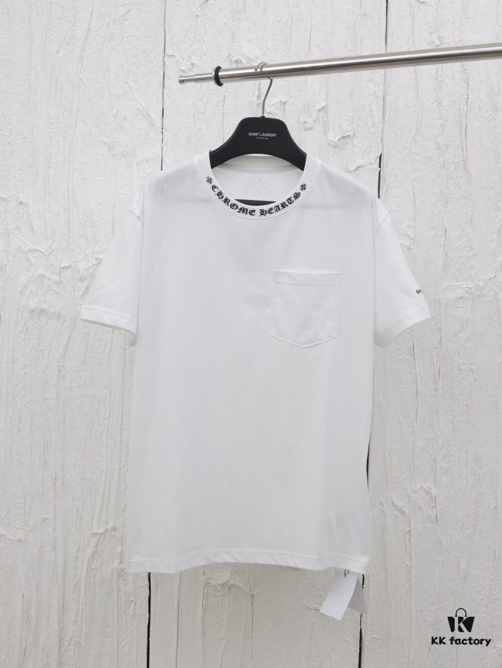 Chrome Hearts* 2025 New Arrival Neckline Sanskrit Letter Print Short Sleeve T-Shirt