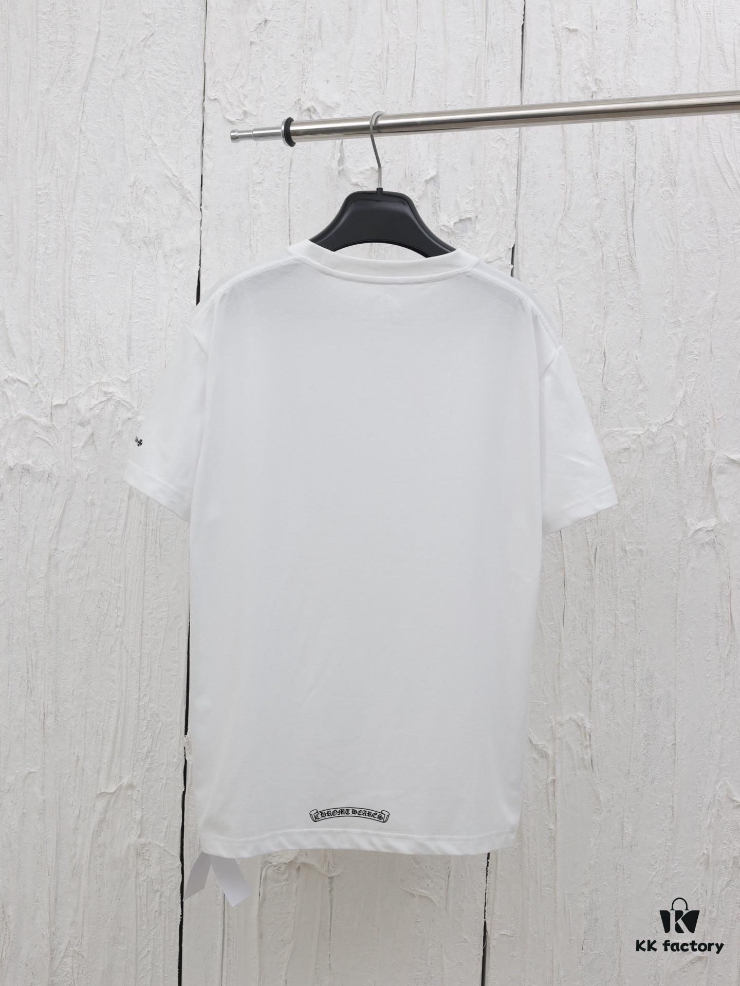 Chrome Hearts* 2025 New Arrival Neckline Sanskrit Letter Print Short Sleeve T-Shirt