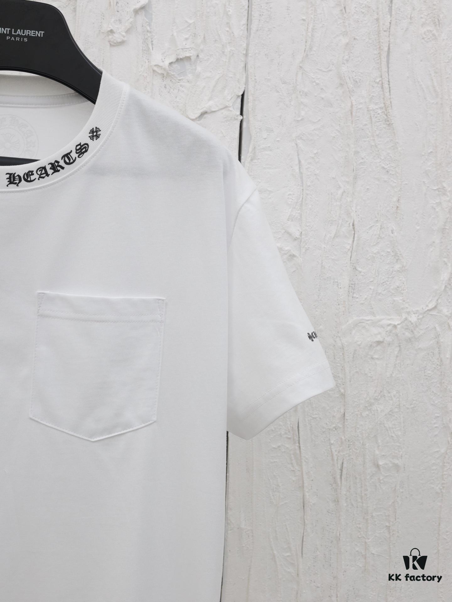 Chrome Hearts* 2025 New Arrival Neckline Sanskrit Letter Print Short Sleeve T-Shirt