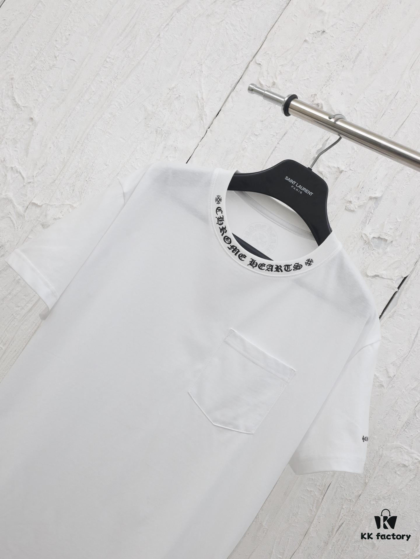 Chrome Hearts* 2025 New Arrival Neckline Sanskrit Letter Print Short Sleeve T-Shirt