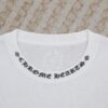 Chrome Hearts* 2025 New Arrival Neckline Sanskrit Letter Print Short Sleeve T-Shirt