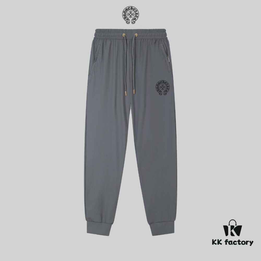 Chrome Hearts Spring and Summer New Arrival High-Quality Lightweight Sport Casual Ice-Silk Pants in Two Classic Colors, Smooth Comfortable Wrinkle-Free and Seamless Design