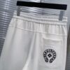 CH Chrome Heart 24FW Spring/Summer New Arrival Horse Hoof Sanskrit Logo Drawstring Casual Pants Unisex – Cross Sanskrit Patch Design