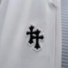 CH Chrome Heart 24FW Spring/Summer New Arrival Horse Hoof Sanskrit Logo Drawstring Casual Pants Unisex – Cross Sanskrit Patch Design