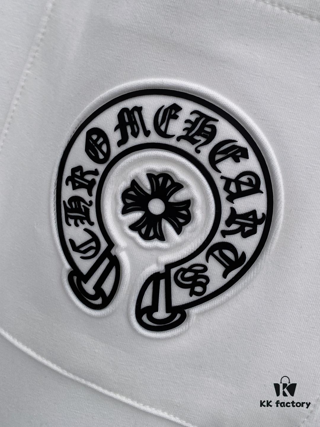 CH Chrome Heart 24FW Spring/Summer New Arrival Horse Hoof Sanskrit Logo Drawstring Casual Pants Unisex – Cross Sanskrit Patch Design