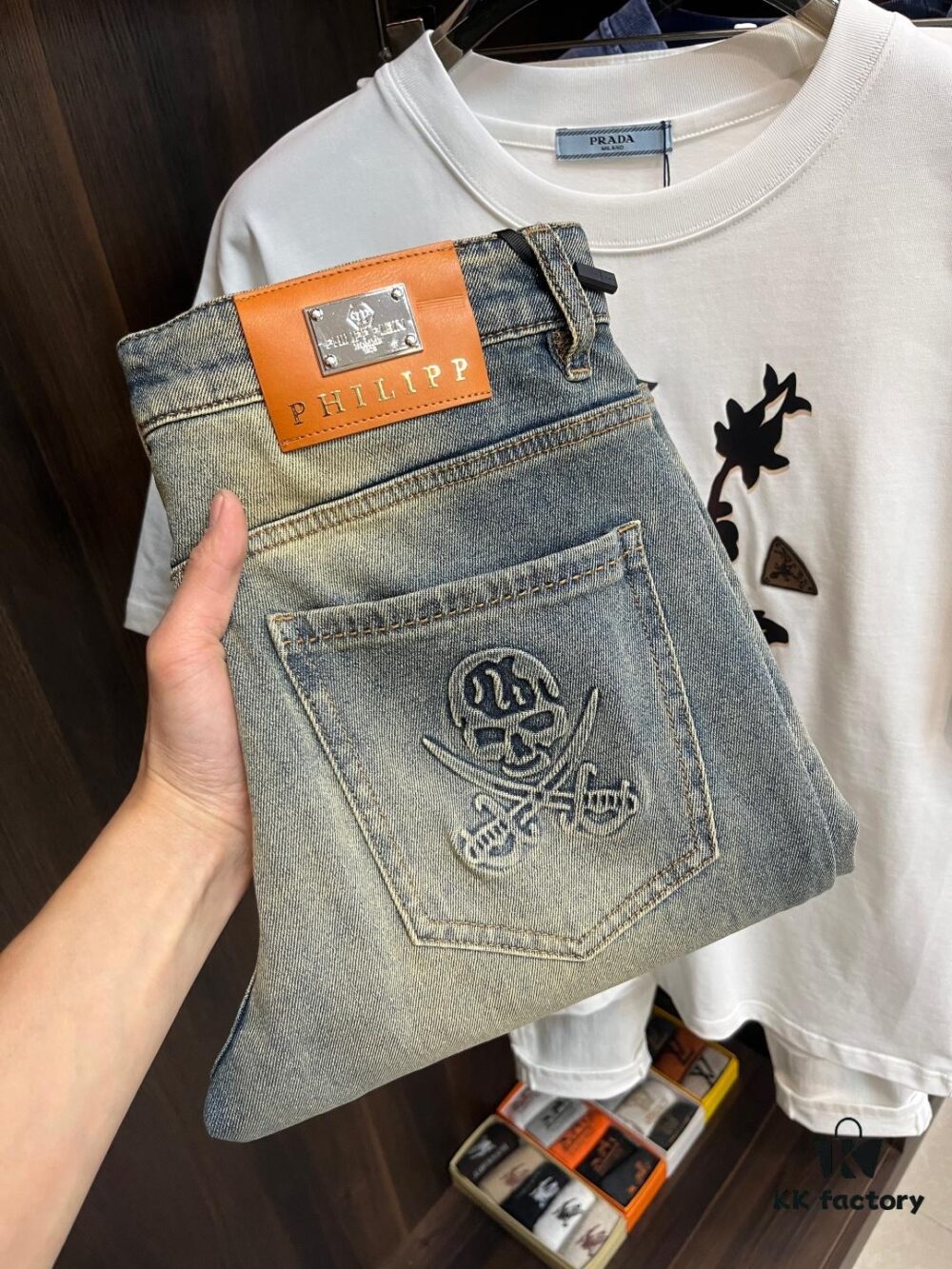 Exclusive New Arrival Chrome Hearts Style Men's Fashion Casual Jeans, High-End European Original Design Pants, Trendy and Comfortable, Premium Quality with Impeccable Details