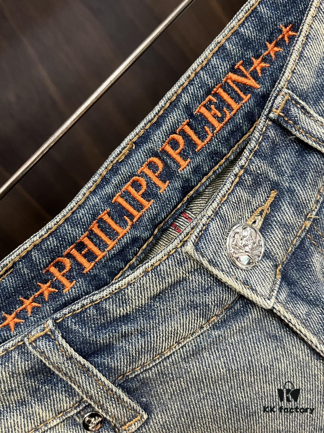 Exclusive New Arrival Chrome Hearts Style Men's Fashion Casual Jeans, High-End European Original Design Pants, Trendy and Comfortable, Premium Quality with Impeccable Details