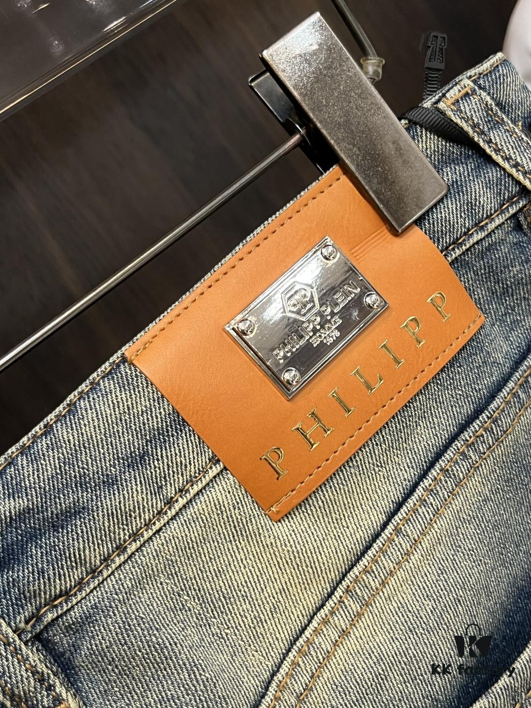 Exclusive New Arrival Chrome Hearts Style Men's Fashion Casual Jeans, High-End European Original Design Pants, Trendy and Comfortable, Premium Quality with Impeccable Details