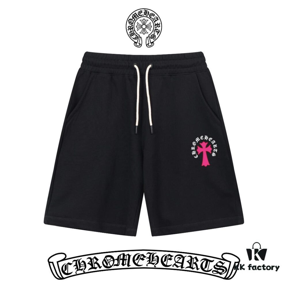 Premium Version (Distinct from Standard) Chrome Hearts SS Collection Slim-Fit Minimalist Printed Logo Unisex Shorts Compatible with All Body Types