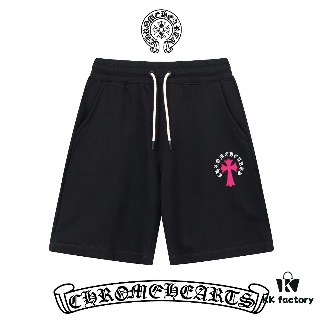 Premium Version (Distinct from Standard) Chrome Hearts SS Collection Slim-Fit Minimalist Printed Logo Unisex Shorts Compatible with All Body Types