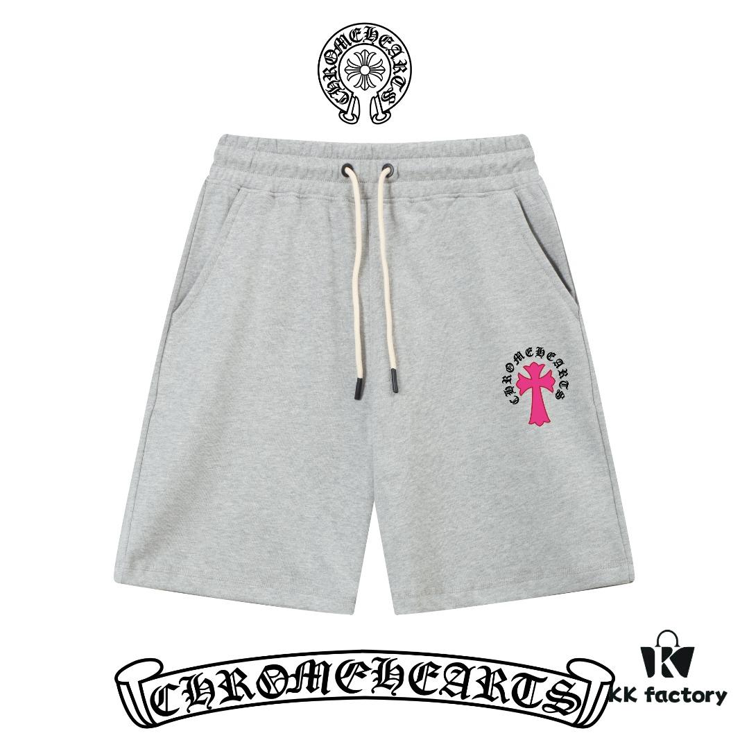Premium Version (Distinct from Standard) Chrome Hearts SS Collection Slim-Fit Minimalist Printed Logo Unisex Shorts Compatible with All Body Types