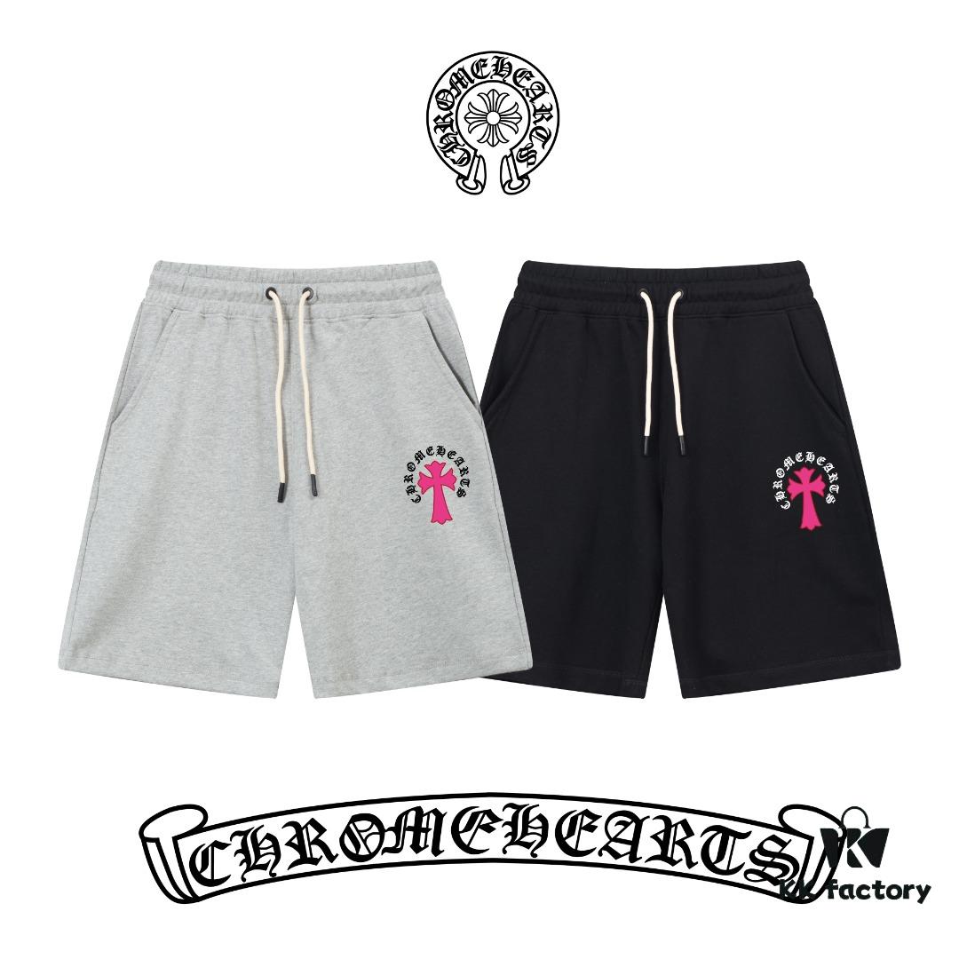 Premium Version (Distinct from Standard) Chrome Hearts SS Collection Slim-Fit Minimalist Printed Logo Unisex Shorts Compatible with All Body Types
