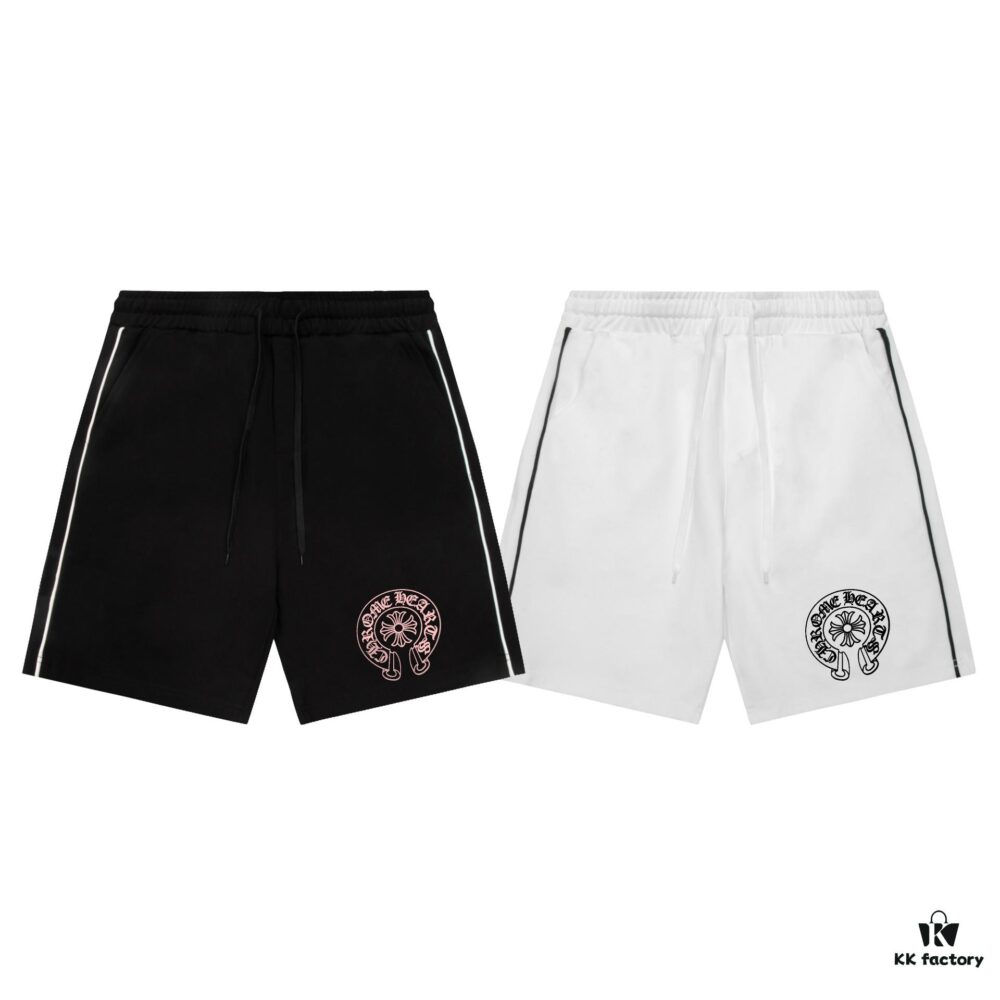 2025 Summer New Arrival CH Chrome Hearts Horseprint Logo Printed Trim Casual Shorts, Unisex