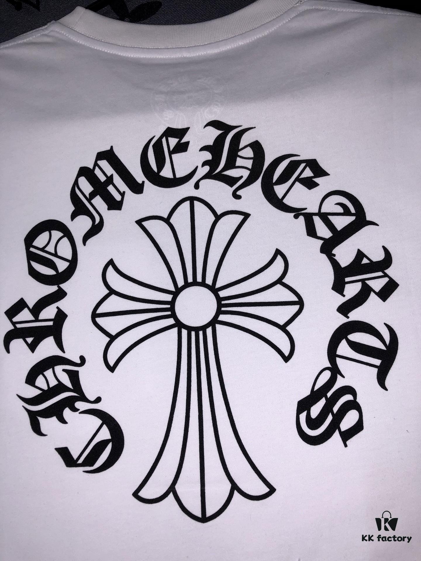 Chrome Hearts / 25s Summer Collection, Front and Back Print, 260g Combed Compact Cotton, High Quality Unisex T-Shirt