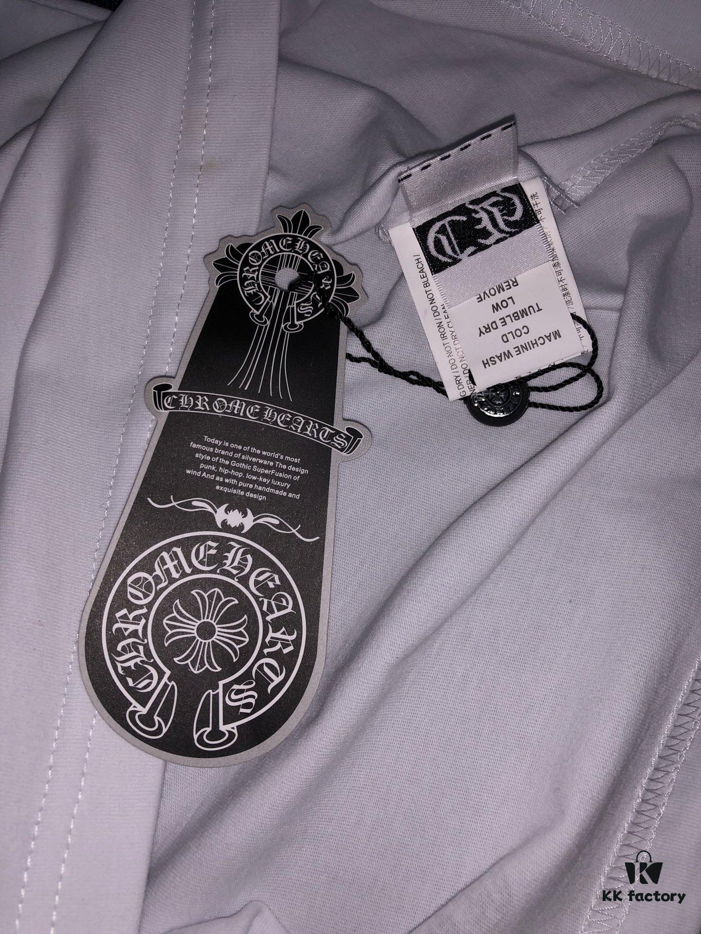 Chrome Hearts / 25s Summer Collection, Front and Back Print, 260g Combed Compact Cotton, High Quality Unisex T-Shirt