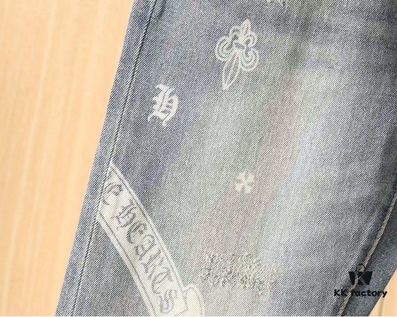 Chrome Hearts 2025 Spring/Summer New Arrival Stock, Original Order Best-Selling Custom Jeans, Authentic Hardware, Super Heavy Craftsmanship, Excellent Fit and Unmatched Detailing