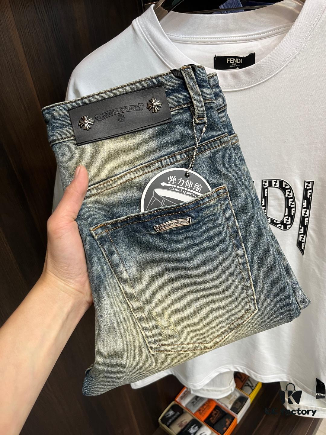 Crocodile Exclusive New Arrival Men's Fashion Casual Jeans, High-End European Style Original Stock, Trendy and Comfortable, Premium Design with Excellent Tailoring