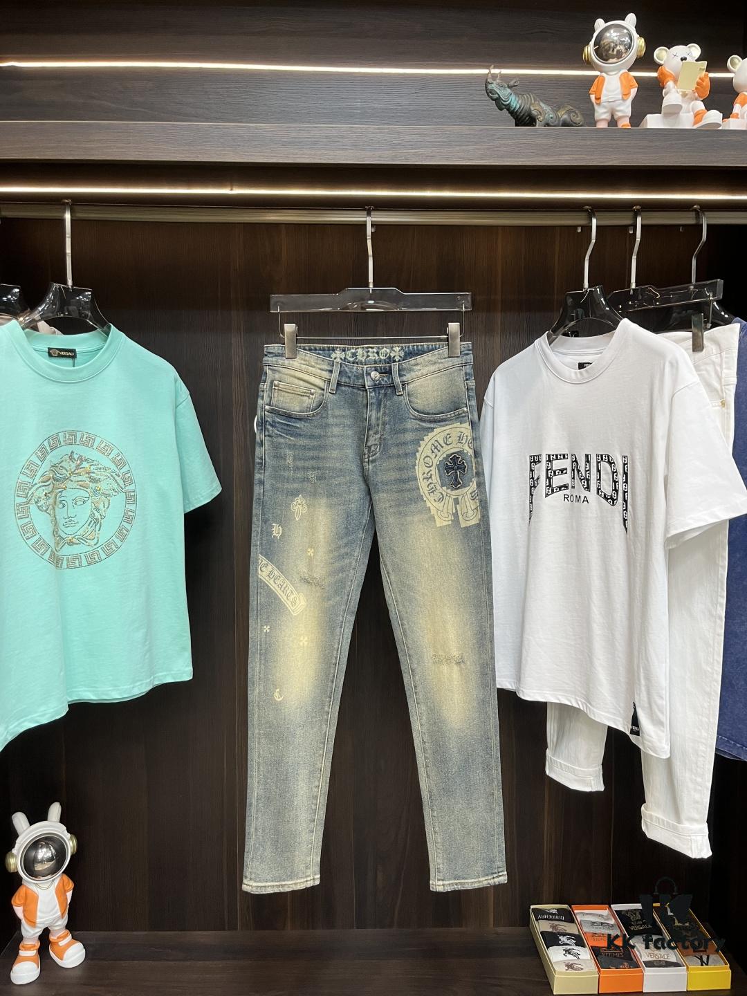 Crocodile Exclusive New Arrival Men's Fashion Casual Jeans, High-End European Style Original Stock, Trendy and Comfortable, Premium Design with Excellent Tailoring