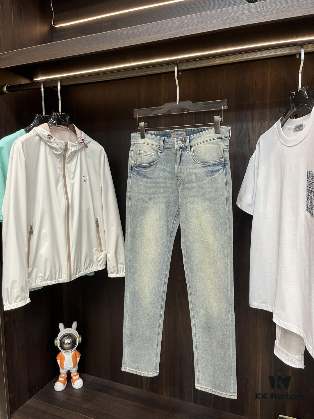 Exclusive New Arrival 🔥 Chrome Hearts Style Men's Fashion Casual Jeans, High-End European Cut Original Order Pants, Trendy and Comfortable with Excellent Breathability, Impeccable Details, Brand-Inspired Design Concept Showcasing Premium Quality, Perfect Relaxed Fit Silhouette