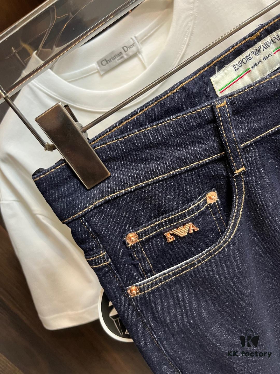 Armani Exclusive New Arrival 🔥 Dua Marini Trendy Men's Fashion Casual Jeans, High-End European Style Original Order Pants, Stylish and Comfortable Casual Trousers with Excellent Breathability and Impeccable Details, Showcasing Brand Design Philosophy and Premium Quality, Featuring a Relaxed Cut with Flattering Silhouette