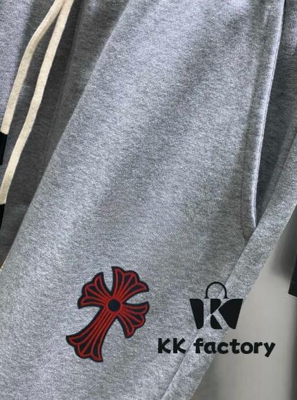 Chrome Hearts 2025 Spring New Men's Casual Sweatpants - High-End Custom Original Order, Simple and Stylish Unisex Design with Official Logo, 100% Premium Imported Cotton Fabric