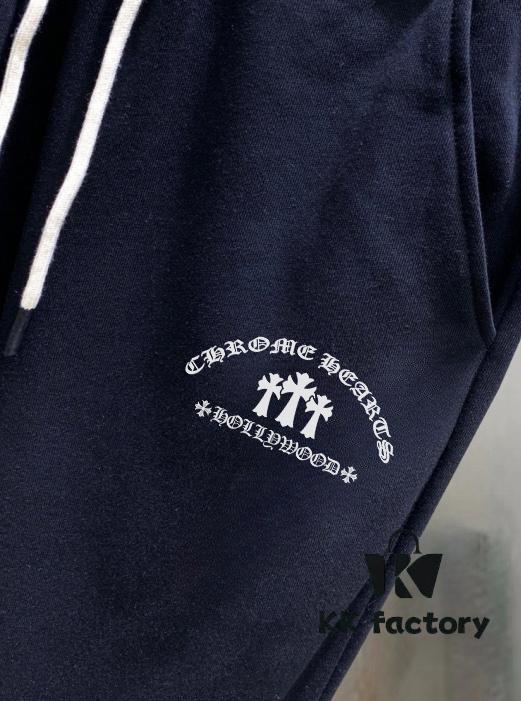 Chrome Hearts 2025 Spring New Arrival Men's Casual Sweatpants | High-End Custom Original Stock | Premium 100% Cotton Fabric with Official Logo Design