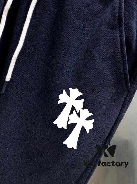 Chrome Hearts 2025 Spring New Arrival Men's Casual Pants Sweatpants, Counter Sync ✨ High-End Custom Original Order, Simple and Stylish Versatile Design ✨ Official Logo, Imported 100% Cotton Fabric, Premium Metal Trims, Elegant and Handsome Fit with Fresh Look