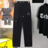 Chrome Hearts New Men's Original Stock Casual Pants, Sweatpants, High-End Custom Fashion Versatile Style with 3D Embroidered Logo, Premium Imported 100% Cotton Knit Fabric and Metal Trims