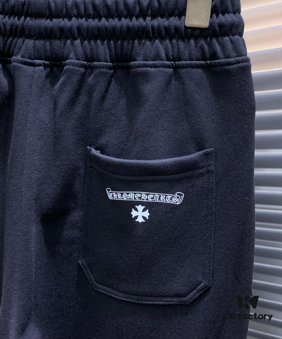 Chrome Hearts New Arrival Casual Pants, High-End Version! Premium Counter Custom Fabric, Elastic Drawstring Waistband, Breathable and Comfortable, Impeccable Details, Signature Brand Design Concept Reflecting Superior Quality. Soft and Smooth Touch with Relaxed Tailoring for an Excellent Fit.