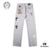 Chrome Hearts & CH Limited Edition Graffiti Crocodile Leather Jeans