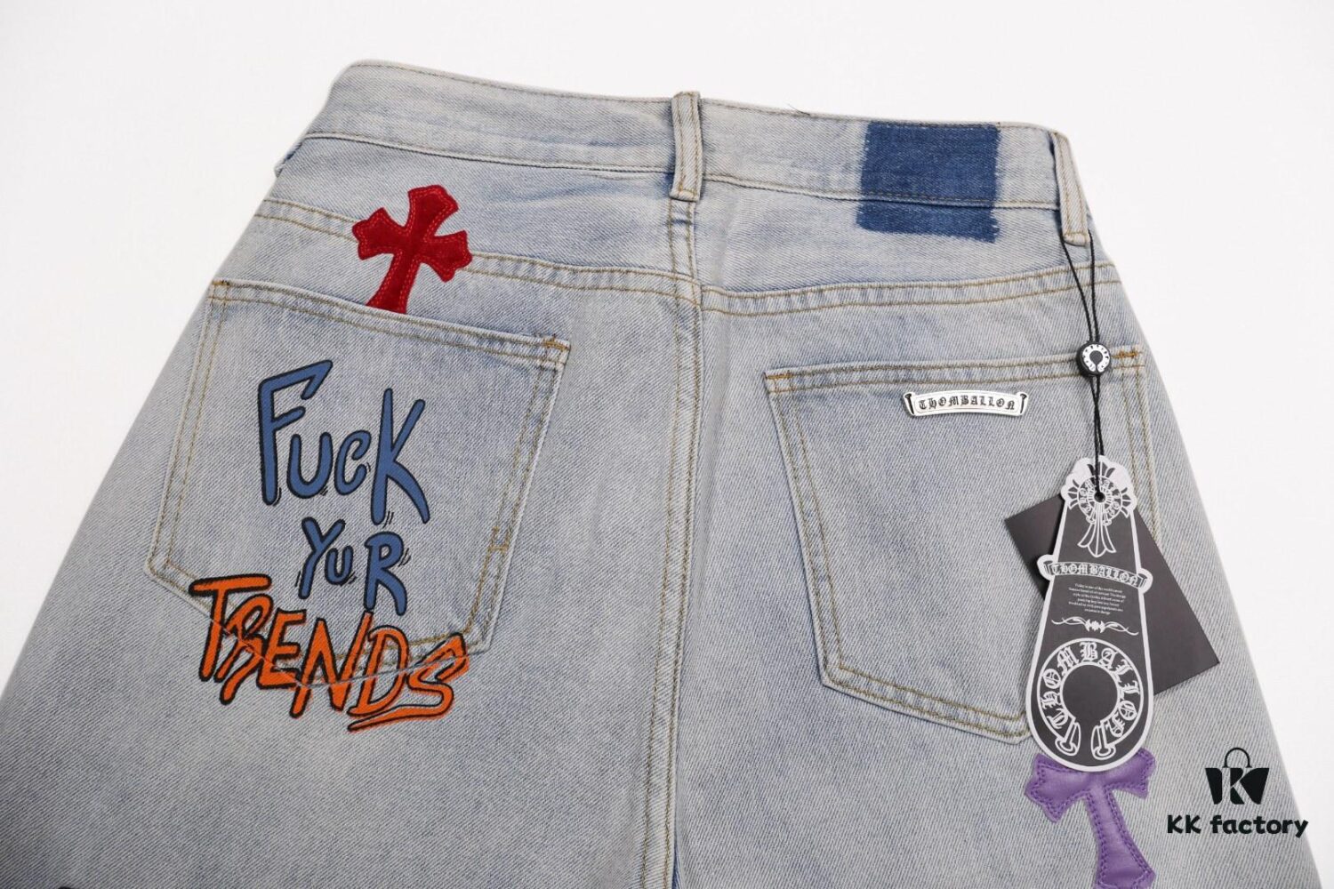 Chrome Hearts & CH Limited Edition Graffiti Crocodile Leather Jeans