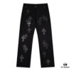 Chrome Hearts Limited Edition Camo Patch Leather Jeans