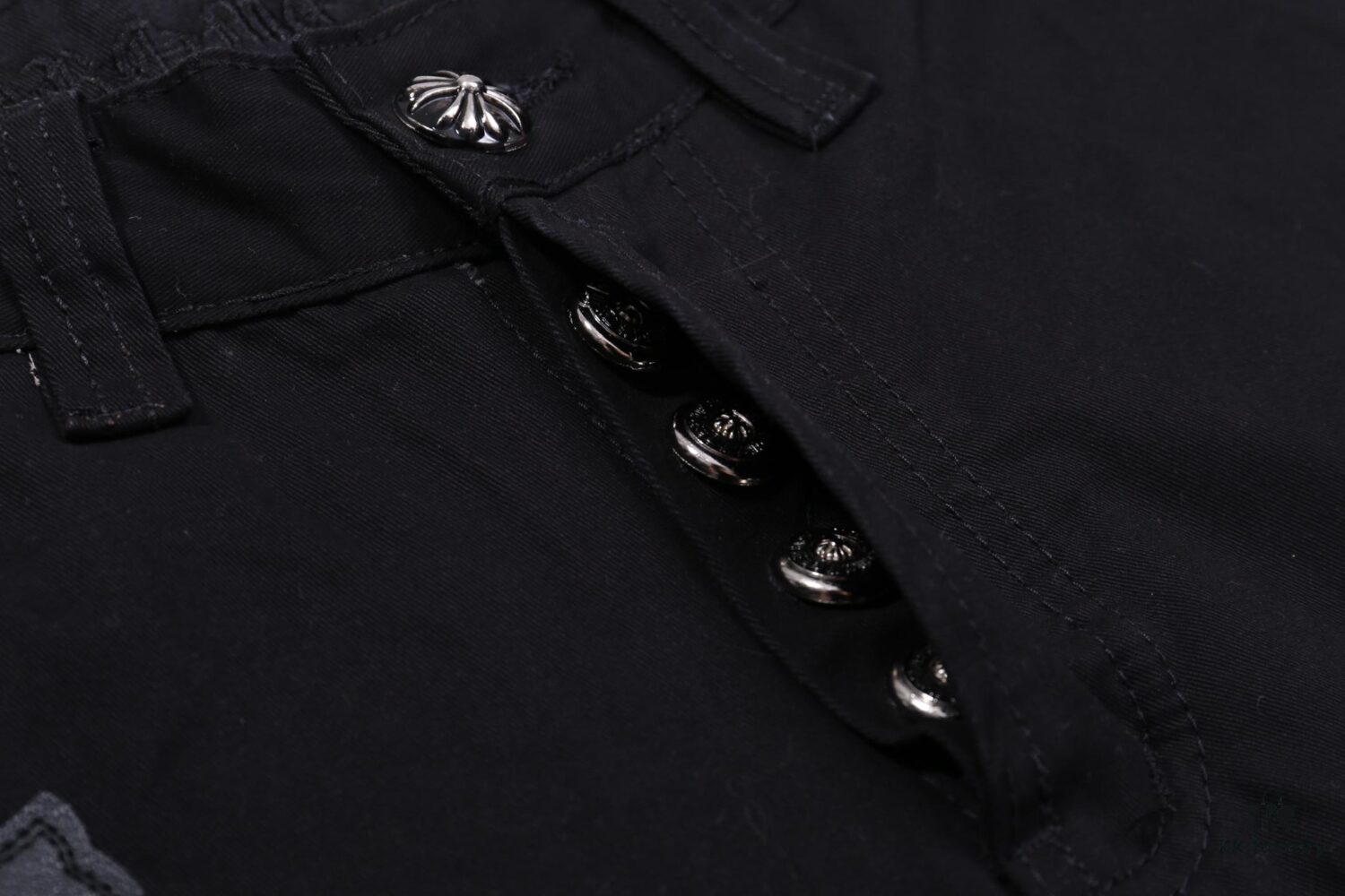 Chrome Hearts Limited Edition Camo Patch Leather Jeans