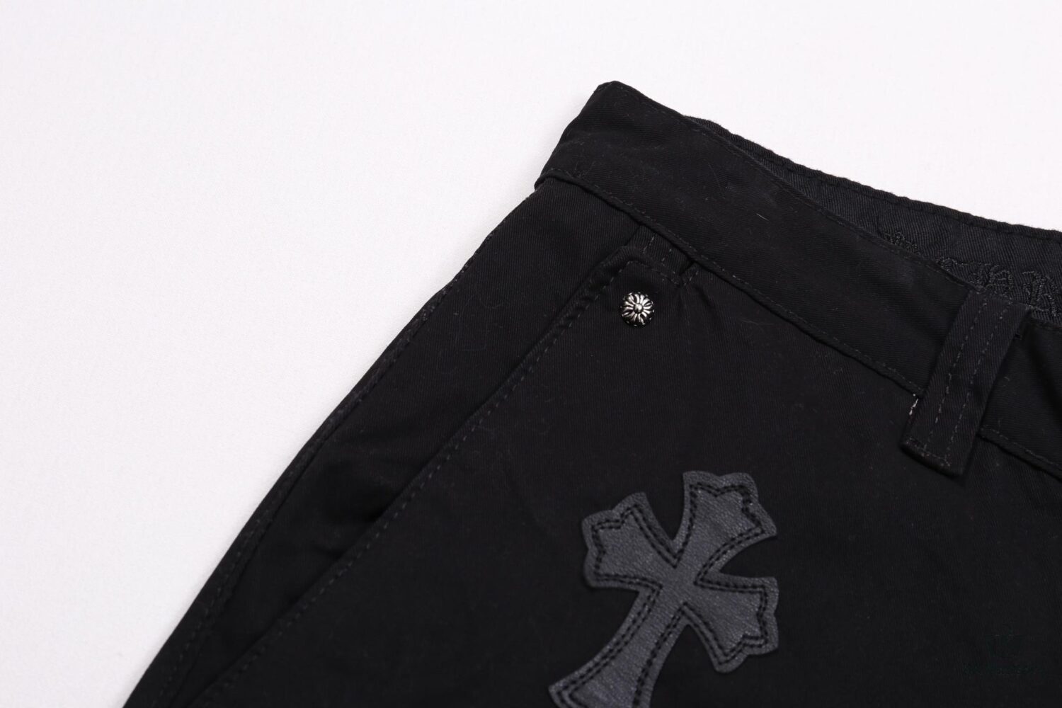 Chrome Hearts Limited Edition Camo Patch Leather Jeans
