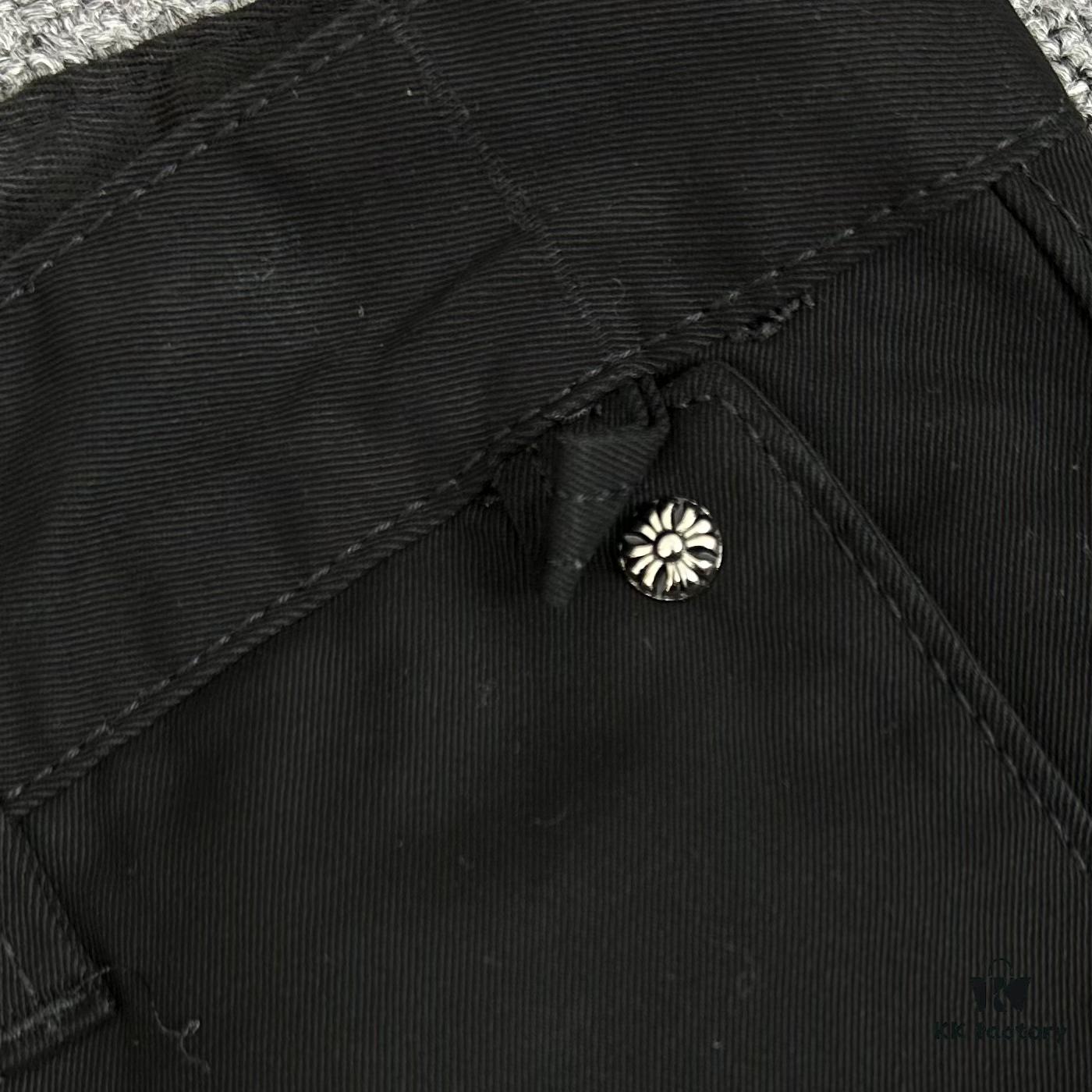 Chrome Hearts & Crocodile Limited Edition Camo Patch Leather Denim Jeans