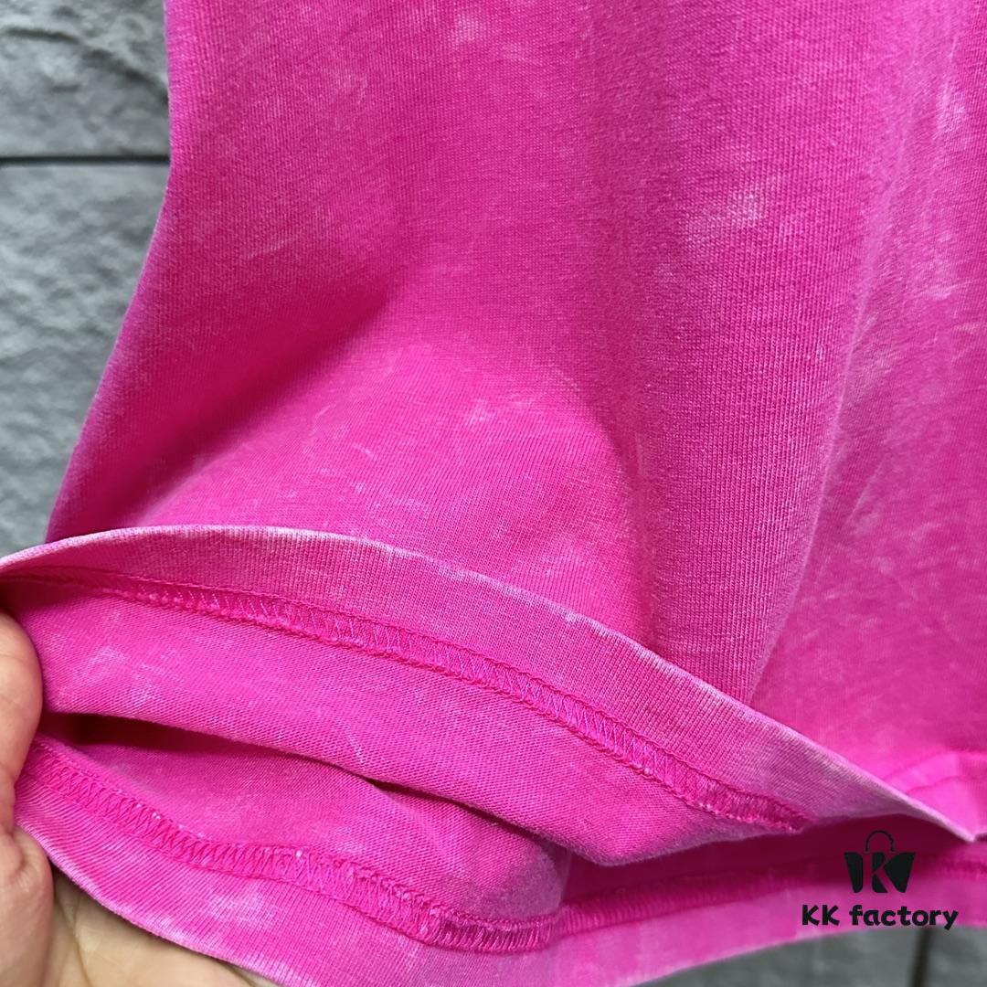 CH* Chrome Hearts* 2025 Spring/Summer New Arrival Distressed Snowflake Wash Vintage Round Neck Short Sleeve T-Shirt with Front and Back Logo, Classic Cross Print, Custom Fabric Unisex Tee