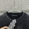 CH* Chrome Hearts* 2025 Spring/Summer New Arrival Distressed Snowflake Wash Vintage Round Neck Short Sleeve T-Shirt with Chest and Back Logo, Horseshoe Print, Custom Fabric Unisex Tee