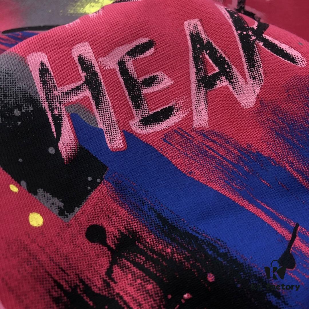 Chrome Hearts 2025 New Arrival Heavy Washed Embroidered Graffiti Print Short Sleeve T-Shirt △ Original Fabric △ High Version △ High-Quality Influencer and Celebrity Style Unisex Tee