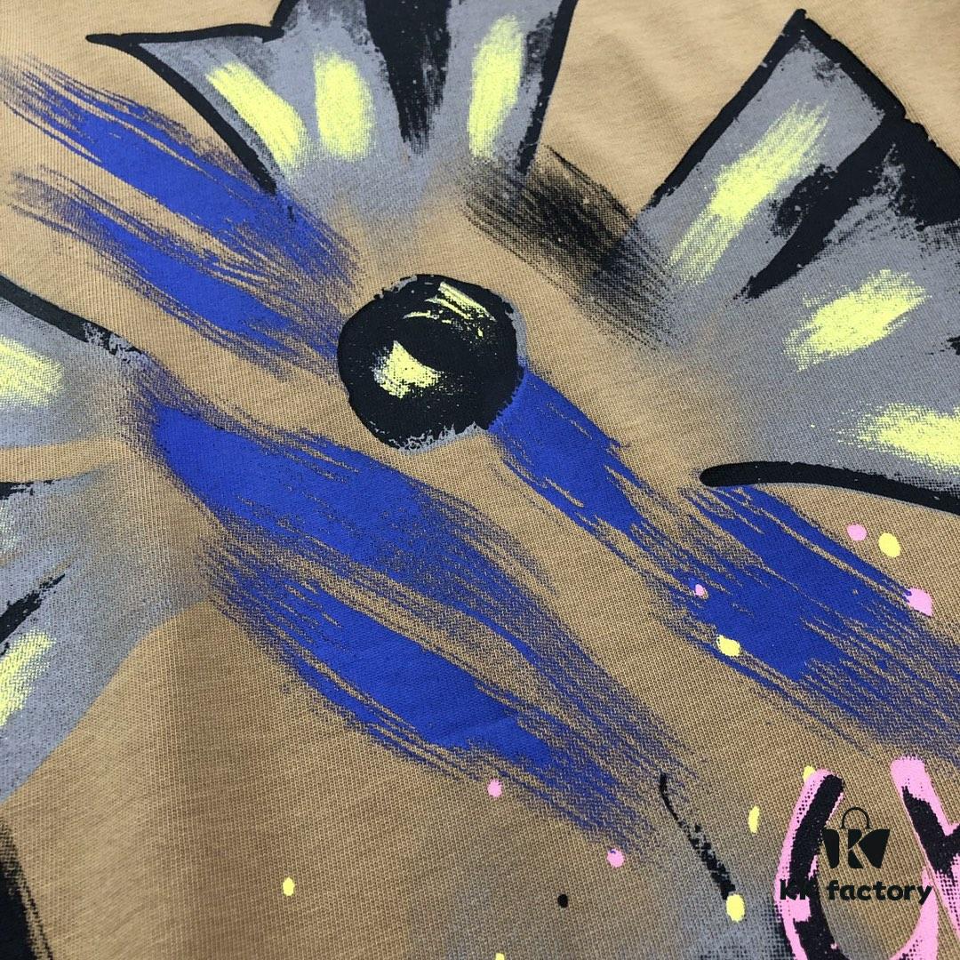 Chrome Hearts 2025 New Arrival Heavy Washed Embroidered Graffiti Print Short Sleeve T-Shirt △ Original Fabric △ High Version △ Premium Quality Influencer & Celebrity Style Unisex