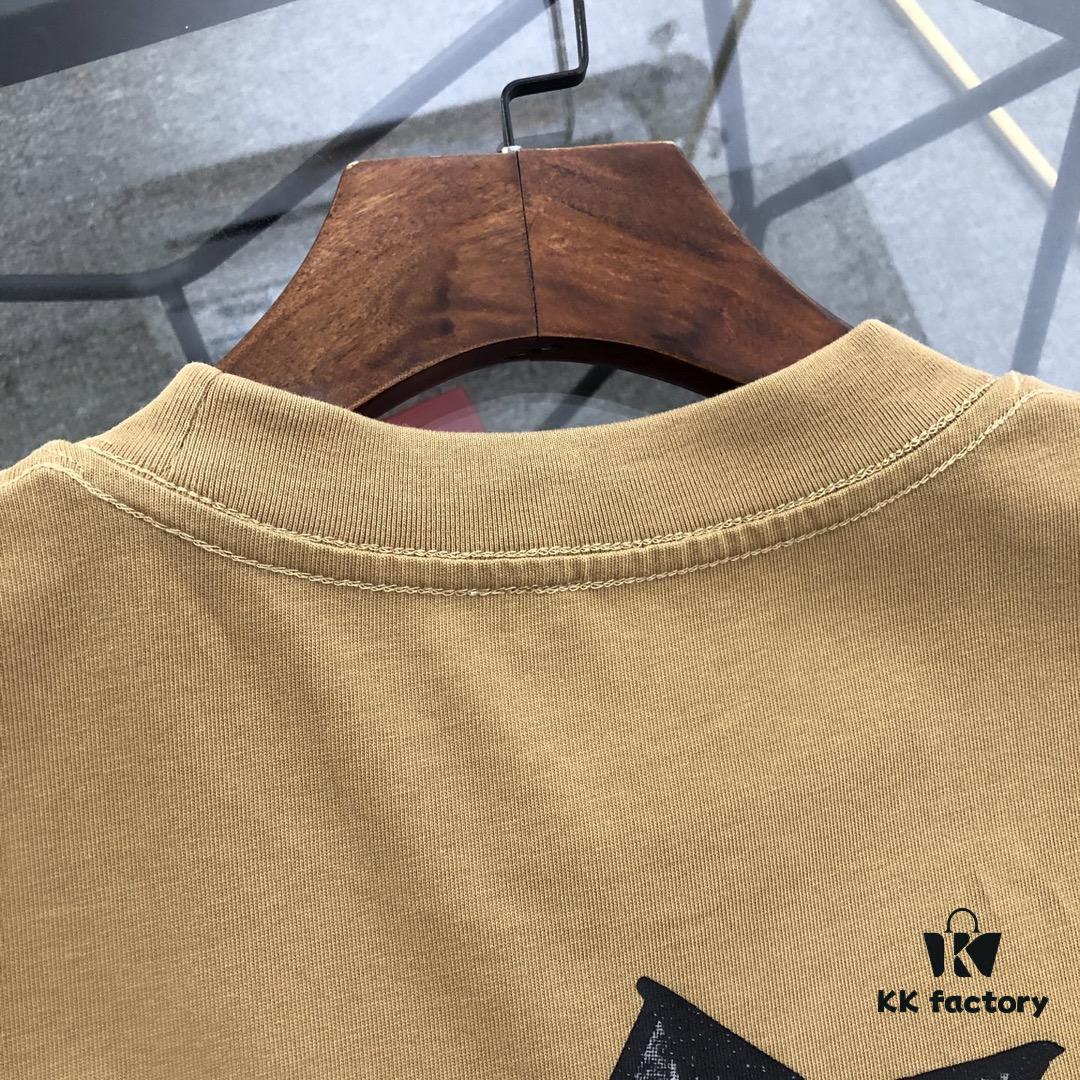 Chrome Hearts 2025 New Arrival Heavy Washed Embroidered Graffiti Print Short Sleeve T-Shirt △ Original Fabric △ High Version △ Premium Quality Influencer & Celebrity Style Unisex