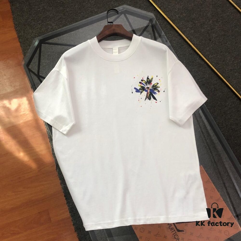 Chrome Hearts 2025 New Arrival Heavy Washed Embroidered Graffiti Print Short Sleeve T-Shirt △ Original Fabric △ High Version △ High Quality Influencer and Celebrity Style