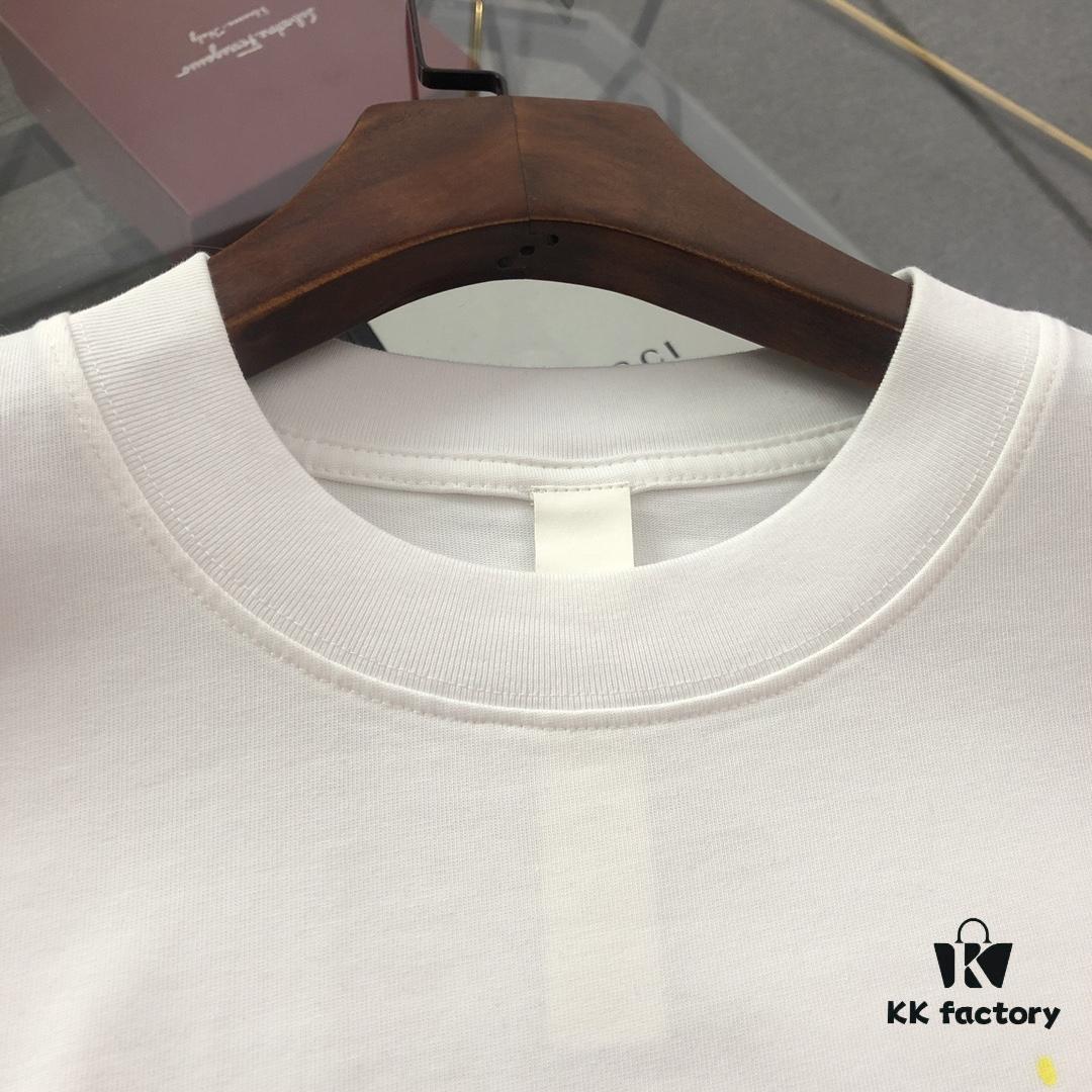 Chrome Hearts 2025 New Arrival Heavy Washed Embroidered Graffiti Print Short Sleeve T-Shirt △ Original Fabric △ High Version △ High Quality Influencer and Celebrity Style