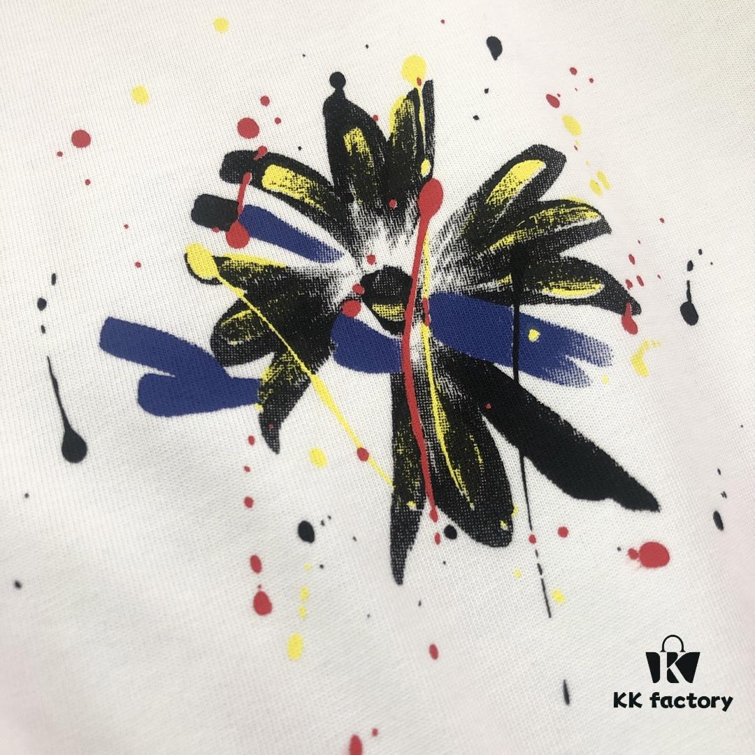 Chrome Hearts 2025 New Arrival Heavy Washed Embroidered Graffiti Print Short Sleeve T-Shirt △ Original Fabric △ High Version △ High Quality Influencer and Celebrity Style