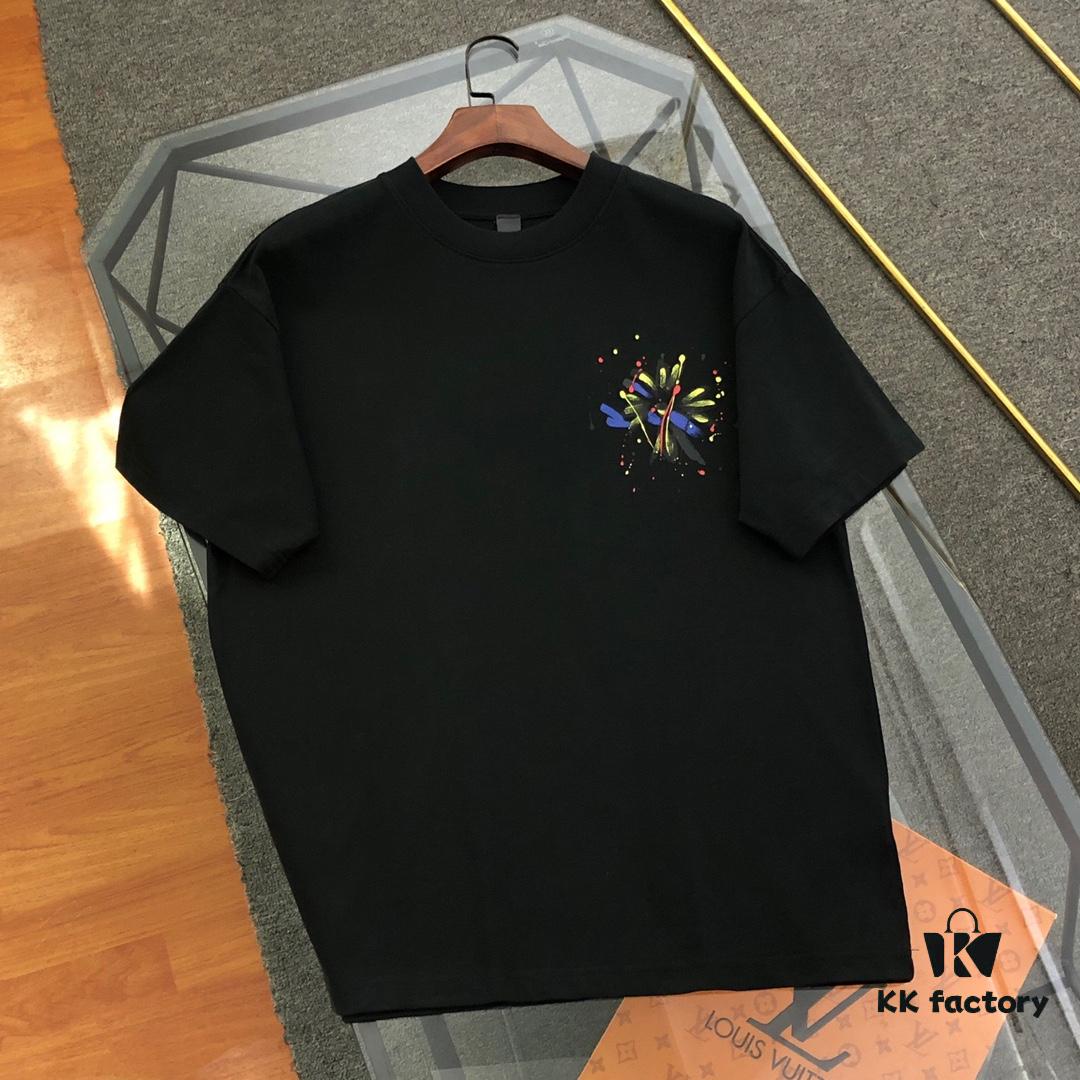 Chrome Hearts 2025 New Heavy Washed Embroidered Graffiti Print Short Sleeve T-Shirt △ Original Fabric △ High Version △ Premium Quality Influencer & Celebrity Style