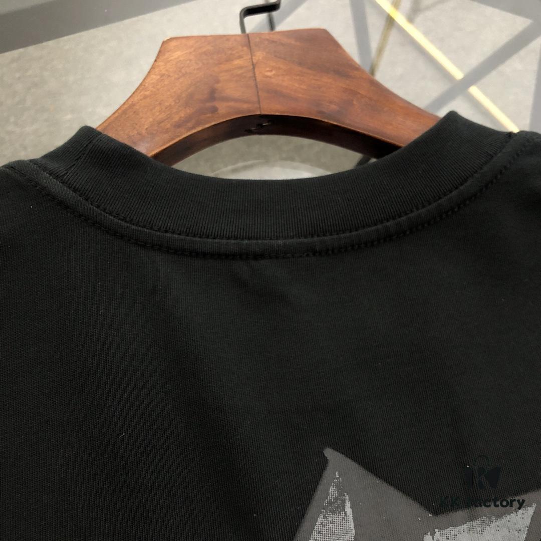 Chrome Hearts 2025 New Heavy Washed Embroidered Graffiti Print Short Sleeve T-Shirt △ Original Fabric △ High Version △ Premium Quality Influencer & Celebrity Style