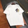 Chrome Hearts 2025 New Graffiti Print Short Sleeve T-Shirt △ Original Fabric △ High Version △ Premium Quality Influencer & Celebrity Style △ 320g Garment Washed △ Horsehoe Cross Graffiti Technique △ Fully Washed Finish △ Unisex Style △ Three Labels Complete △ Must-Have Basic Tee
